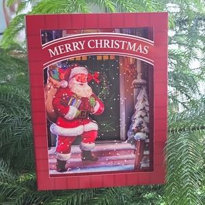 Christmas Cards 6 Santa Claus 3D Cards with Envelopes New